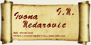 Ivona Medarović vizit kartica